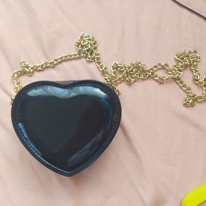 Small heart cross-body bag